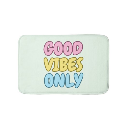 Tapis de bain Good Vibes Only (Devant)
