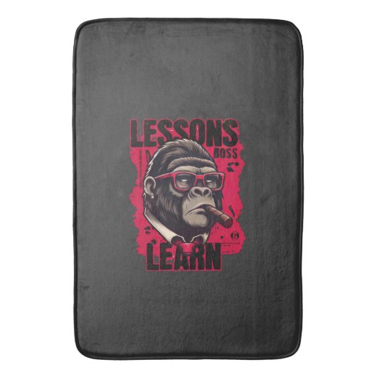 Tapis De Bain Gorilla Boss Lessons Learn Bath Mat (devant Vertical)