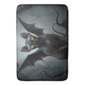 Tapis De Bain Goth Black Elf Sphynx Chat Bat Wings Art Salle de (devant Vertical)