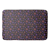 Tapis De Bain Goth Purple & Orange Fan Mandalas sur Dk Grey (Devant)