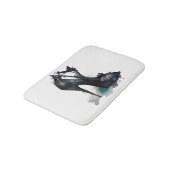 Tapis De Bain Goth Vogue | Brasage Turquoise et talon haute de S (Angle)