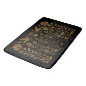 Tapis De Bain Gothic Folk Art Skeleton Bath Mat (Angle)