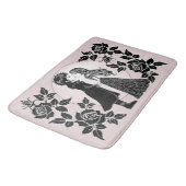 Tapis De Bain Gothique Emo Enfants Kiss Valentine's Day (Angle)