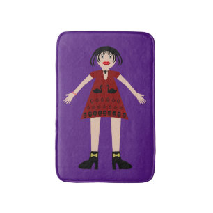 Tapis De Bain Gothique Halloween Vampire Lady