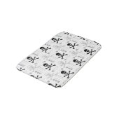 Tapis De Bain Gothique Skuls et Bones Punk Rock (Angle)