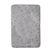 Tapis De Bain gouttelettes d'eau gris (Devant (Vertical))