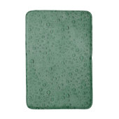 Tapis De Bain gouttelettes d'eau vertes (Devant (Vertical))