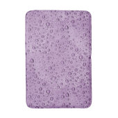Tapis De Bain gouttelettes d'eau violette (Devant (Vertical))