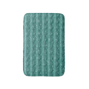 Tapis De Bain Gouttes de pluie sur métal vert