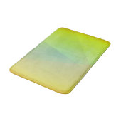 Tapis De Bain Gradation géométrique jaune moderne (Angle)