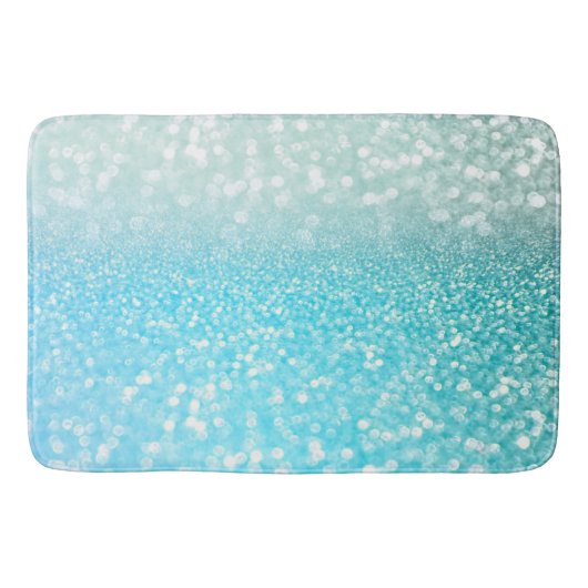 Tapis De Bain Gradient bleu de parties scintillantes d'été de (Devant)