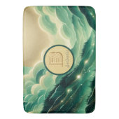 Tapis De Bain Gradient Emerald Kelly Parties scintillant verte M (devant Vertical)