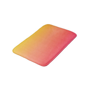 Tapis De Bain Gradient jaune et rose