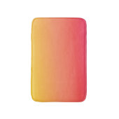 Tapis De Bain Gradient jaune et rose (Devant (Vertical))