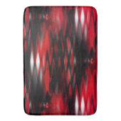 Tapis De Bain Gradient rouge à noir fonds formant zigzag abstrai (devant Vertical)