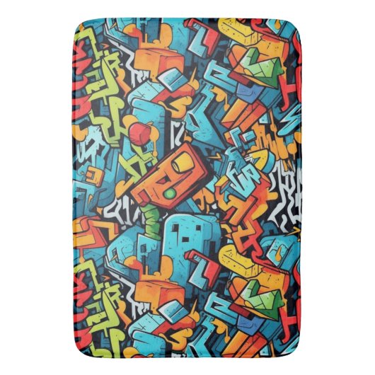 Tapis De Bain Graffiti Art Bath Mat (devant Vertical)