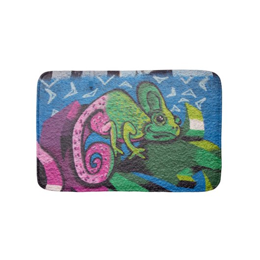 Tapis De Bain Graffiti coloré Chameleon (Devant)
