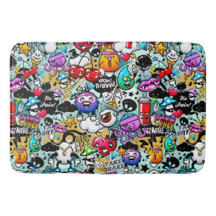 Tapis De Bain Graffiti d'art urbain