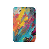 Tapis De Bain Graffiti éclaboussé de chaos vif (Devant (Vertical))