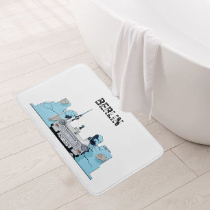Tapis De Bain Graffiti Skyline de Berlin
