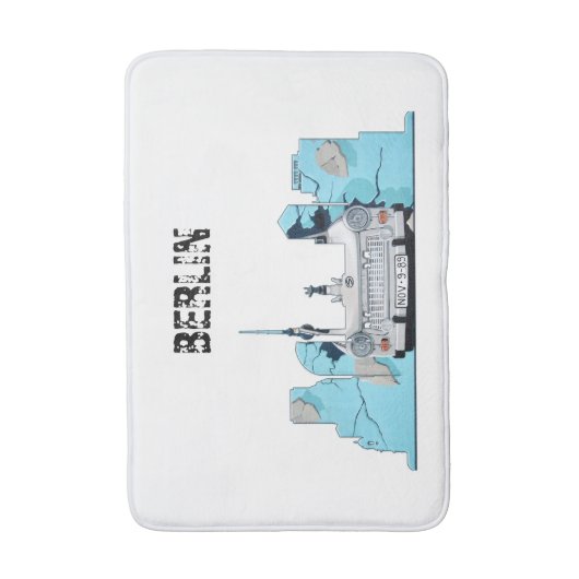 Tapis De Bain Graffiti Skyline de Berlin (Devant (Vertical))
