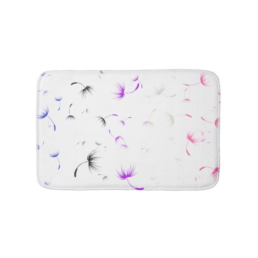 Tapis De Bain Graines Dandelion Falln Genderfluide Pride (Devant)