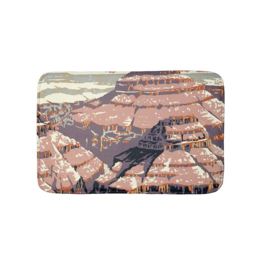 Tapis De Bain Grand Canyon Western Graphic Art American (Devant)
