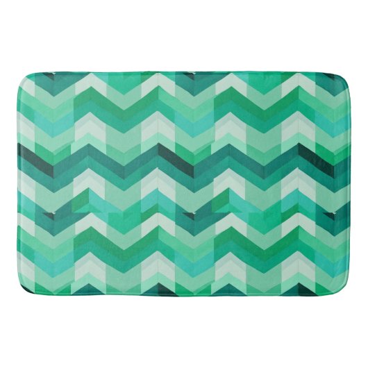 Tapis De Bain Grand Chevron Abstrait (Devant)
