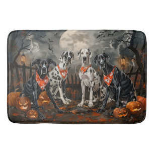 Tapis De Bain Grand Danois Halloween Effrayant