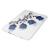Tapis de bain grand format Fleurs de vigne Blue Ca (Angle)