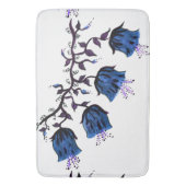 Tapis de bain grand format Fleurs de vigne Blue Ca (devant Vertical)