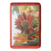 Tapis De Bain Grand Mat Bain Orange Fleur (devant Vertical)