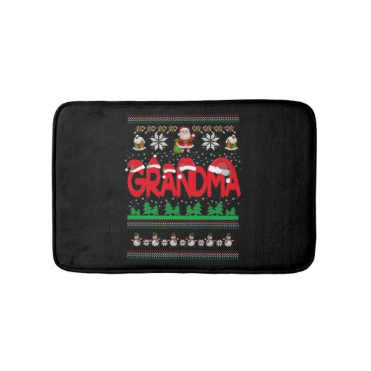 Tapis De Bain Grand-mère Doudou de Noël (Devant)