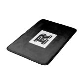 Tapis De Bain Grand Monogramme noir en gras, noir (Angle)