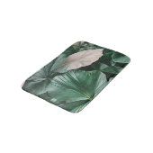 Tapis De Bain Grand Motif à feuilles foncées (Angle)