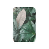 Tapis De Bain Grand Motif à feuilles foncées (Devant (Vertical))