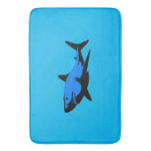 Tapis De Bain Grand requin blanc (devant Vertical)