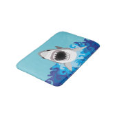 Tapis De Bain Grande bande dessinée drôle de requin blanc (Angle)