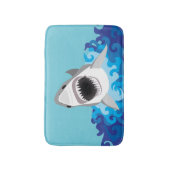 Tapis De Bain Grande bande dessinée drôle de requin blanc (Devant (Vertical))