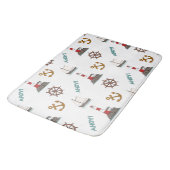 Tapis De Bain Grande Motif Illustré Couleur+Blanc (Angle)