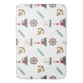 Tapis De Bain Grande Motif Illustré Couleur+Blanc (devant Vertical)