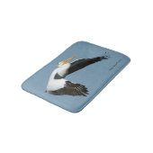 Tapis De Bain Grande natte blanche Pélican (Angle)