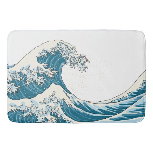 Tapis De Bain Grande vague - bleu clair (Devant)