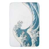 Tapis De Bain Grande vague - bleu clair (devant Vertical)