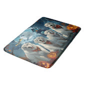 Tapis De Bain Grands Pyrénées Halloween Effrayant (Angle)