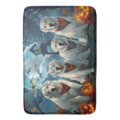 Tapis De Bain Grands Pyrénées Halloween Effrayant (devant Vertical)