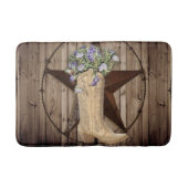 Tapis De Bain grange rustique fleur sauvage cowboy western star (Devant)