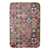 Tapis De Bain Granny Carré Crochet Motif couverture Imprimer (devant Vertical)