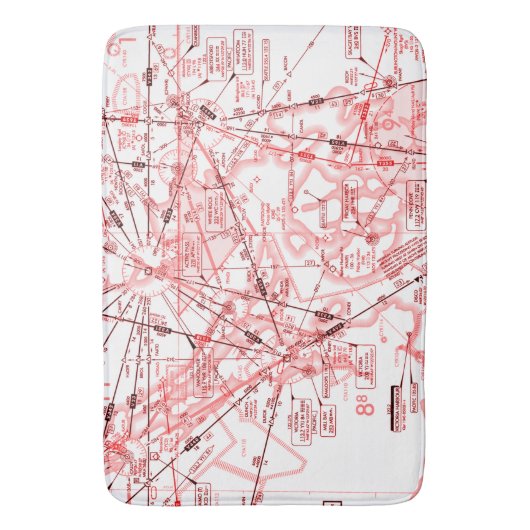 Tapis De Bain Graphique aéronautique (devant Vertical)