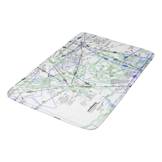 Tapis De Bain Graphique aéronautique (Angle)